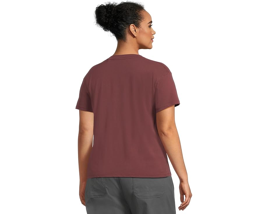 Короткая футболка Prana Everyday из органического хлопка с круглым вырезом