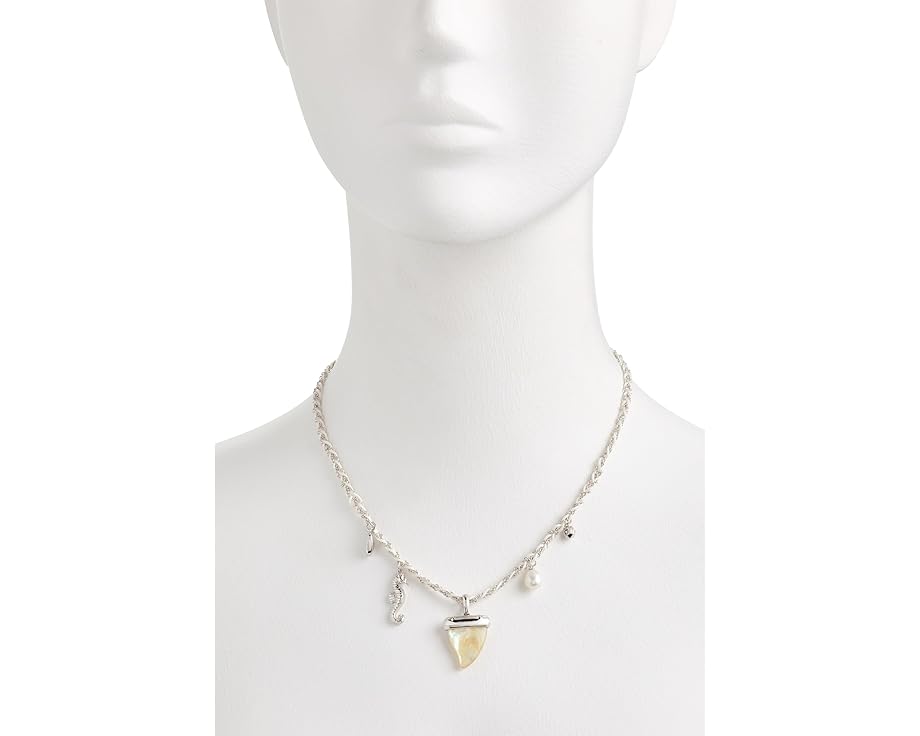 Кулон Kendra Scott Oleana с подвеской в виде морского конька на плетеном цепочке