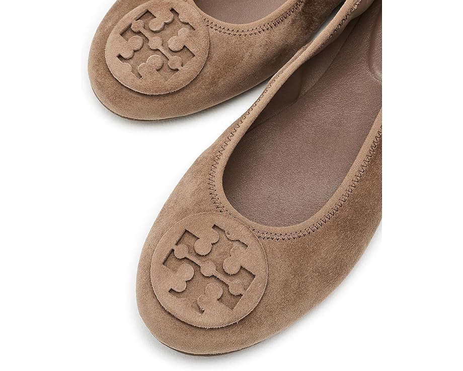 Балетки Reva Travel от Tory Burch с замшевым верхом