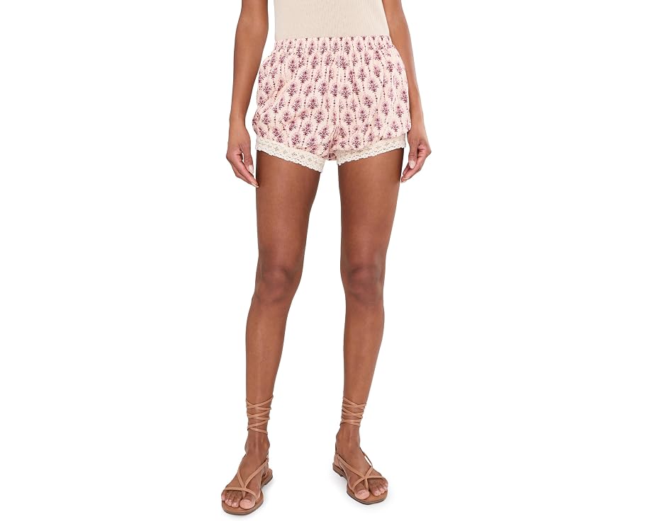 Шорты Free People Made You Blush Boxers с кружевной отделкой
