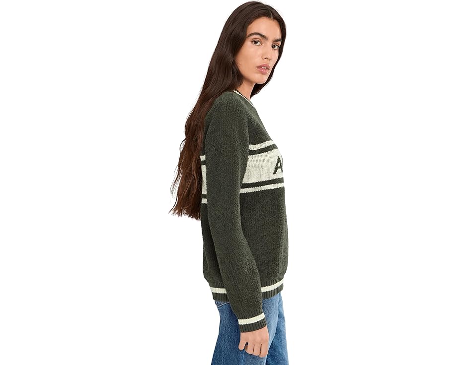 Свитер Cozychic Cotton Apres с рисунком и спортивными полосками от Barefoot Dreams