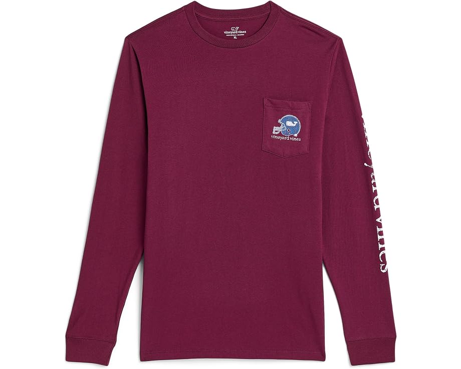 Детская футболка Vineyard Vines Sticker Football Helmet с длинным рукавом