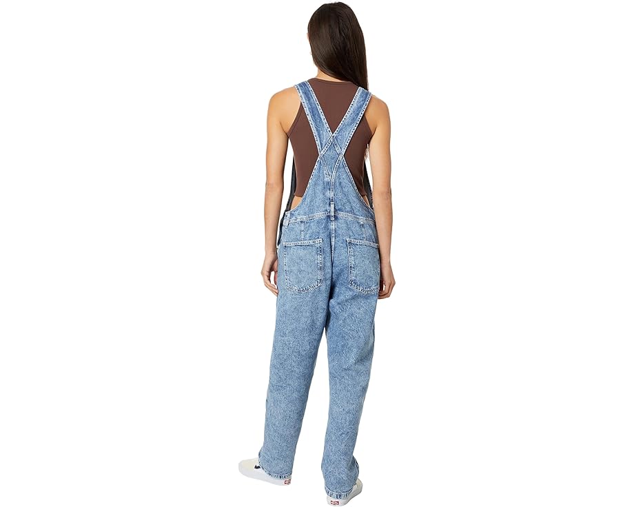 Free People Джинсовый комбинезон Ziggy в светлой стирке