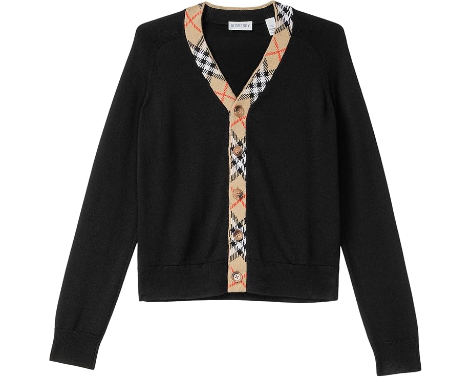 Детский шерстяной свитер Lavenham от Burberry Kids с V-образным вырезом