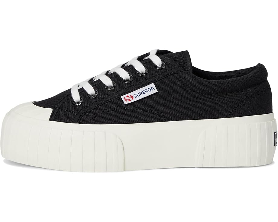 Кроссовки Superga 2631 Stripe Platform на массивной подошве с резиновым носком