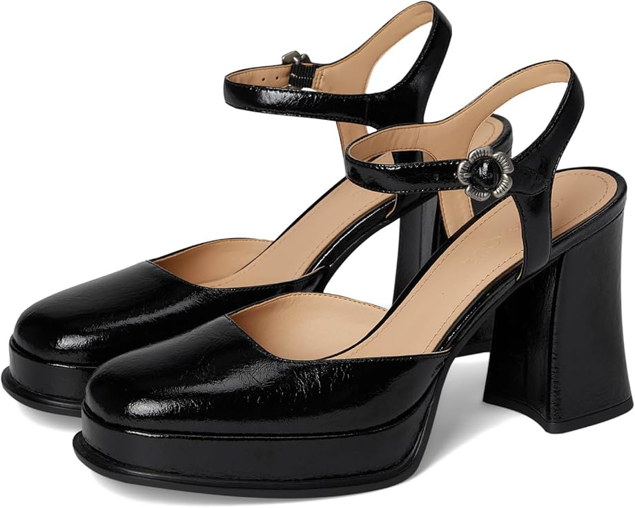 Туфли COACH Pump With Tea Rose с квадратным носком