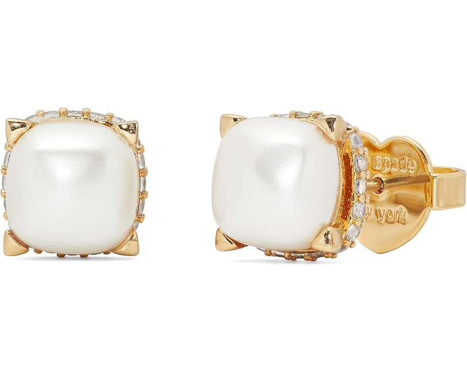 Серьги-гвоздики Kate Spade New York Little Luxuries с искусственным жемчугом и цирконием