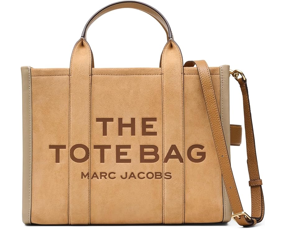 Средняя сумка-тоут Marc Jacobs из замши со съемным ремнем