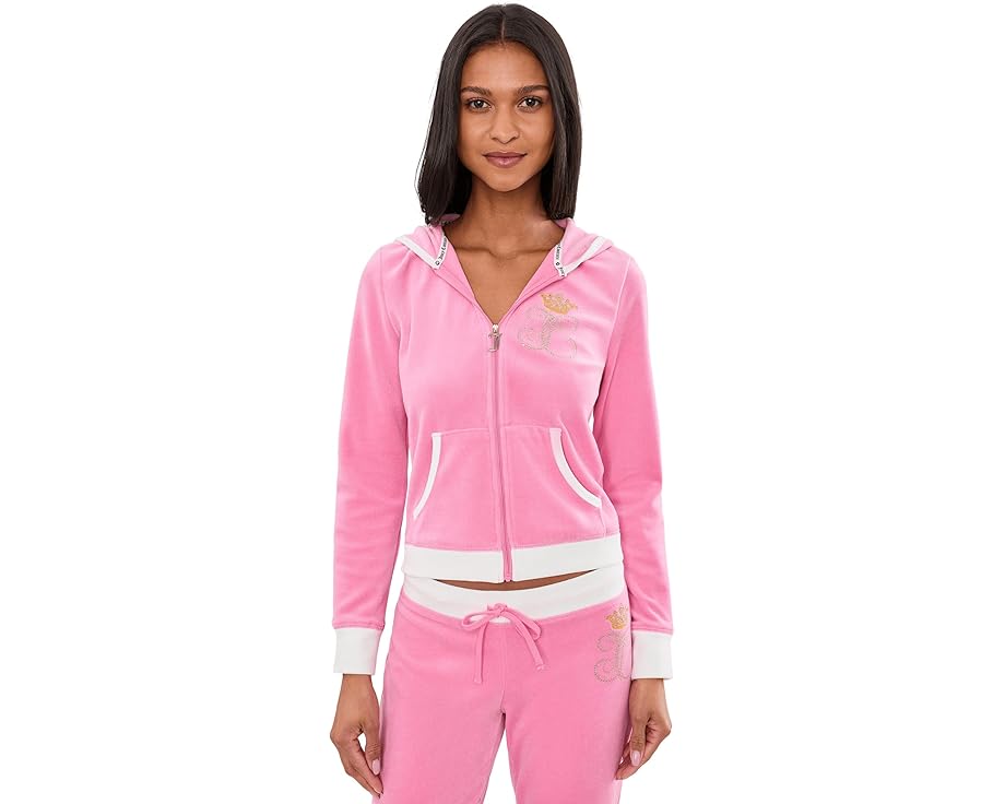 Толстовка Juicy Couture на молнии с ребристой отделкой