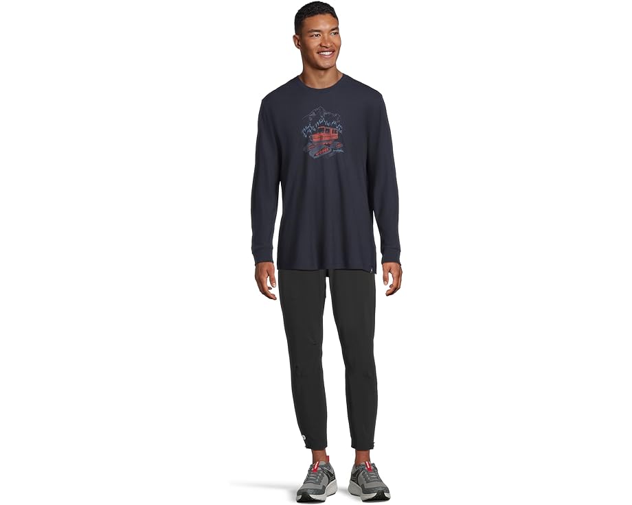 Футболка Smartwool Snowcat Graphic Long Sleeve с длинным рукавом и принтом