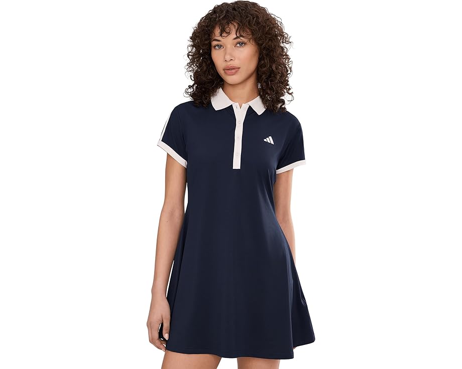 Платье теннисное adidas Heritage мини с пуговицами и коротким рукавом