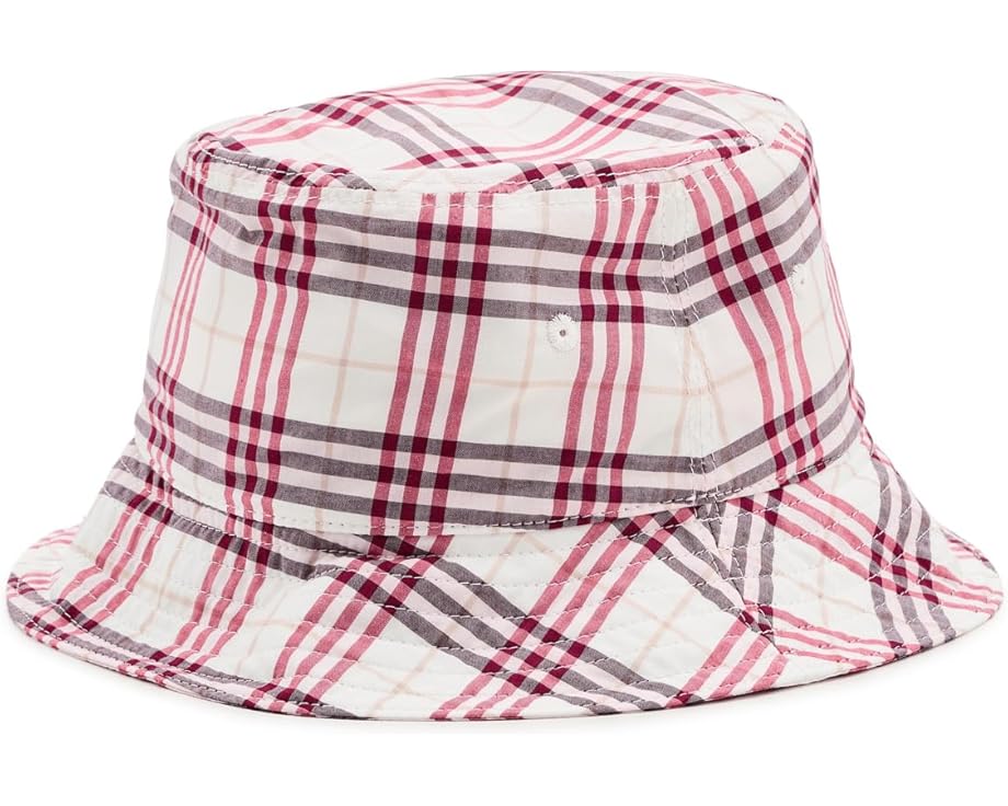 Burberry Kids ведро шляпа с клетчатым узором из хлопка