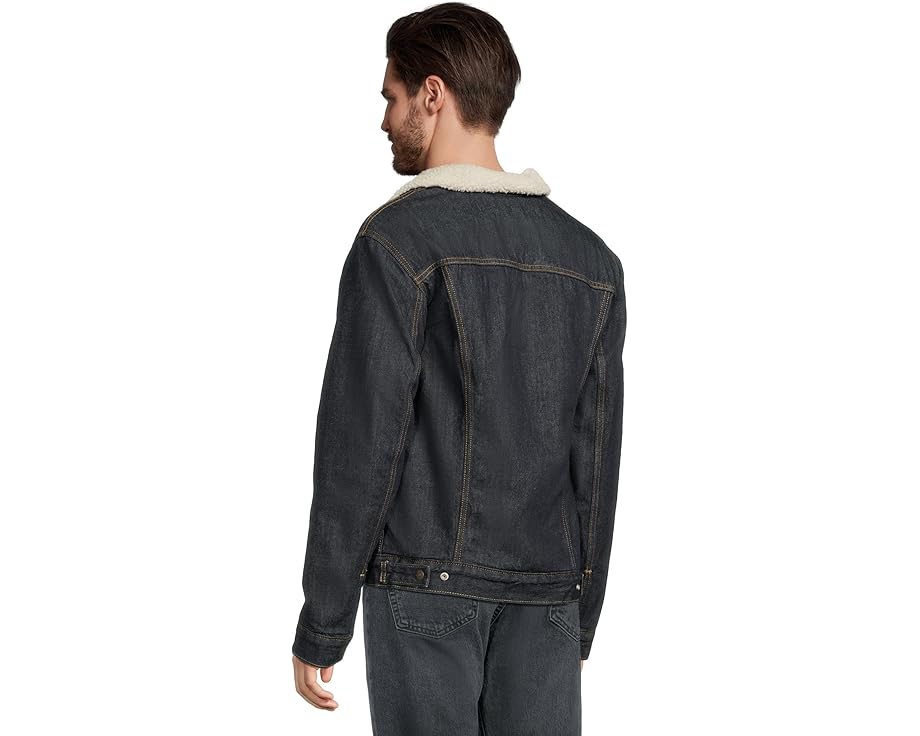 Джинсовая куртка Relaxed Fit Plaid Trucker с подкладкой из искусственного меха Levi's®