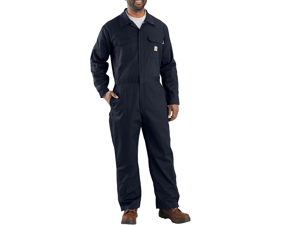 Flame-Resistant Loose Fit Twill Coveralls