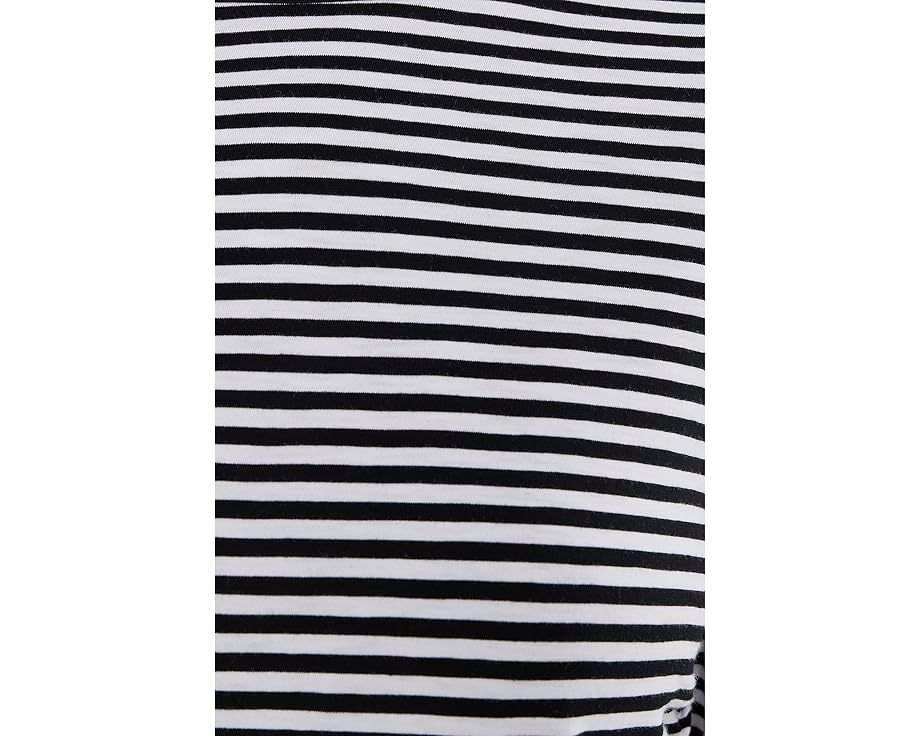 Madewell Длинная блуза с боковыми сборками и полосками из хлопка