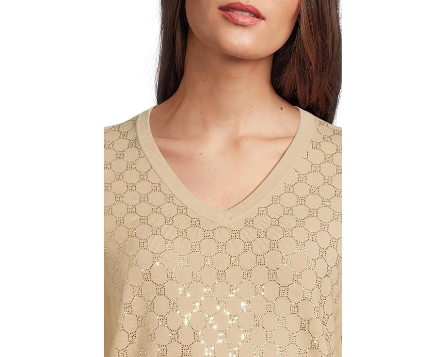 Свитер Elliott Lauren Pop Top с V-образным вырезом и стразами