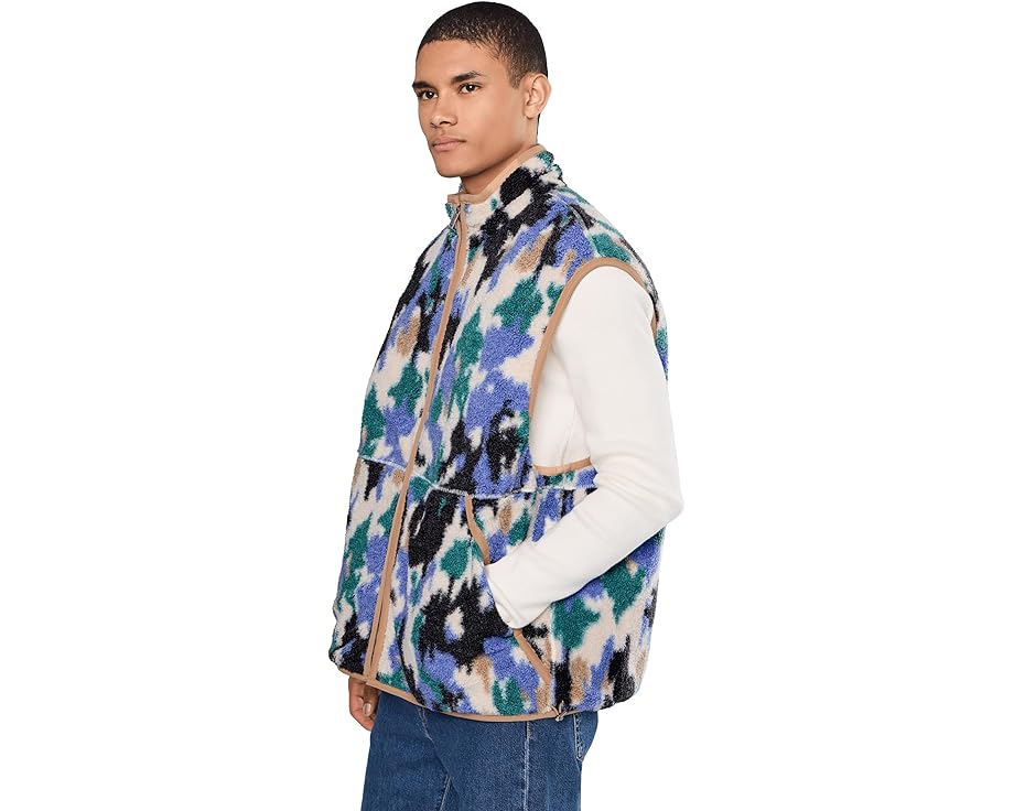 UGG Sun Splatter Reversible Vest двусторонний жилет с абстрактным принтом и стеганой вышивкой
