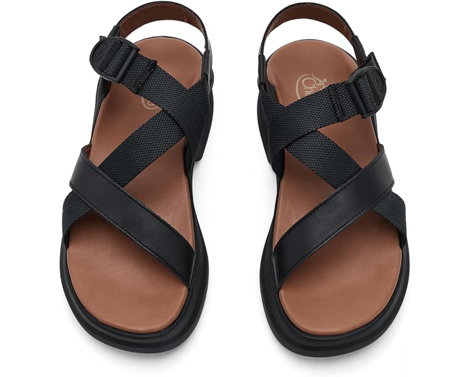 Сандалии Chaco Cushform на кожаной подошве с каблуком
