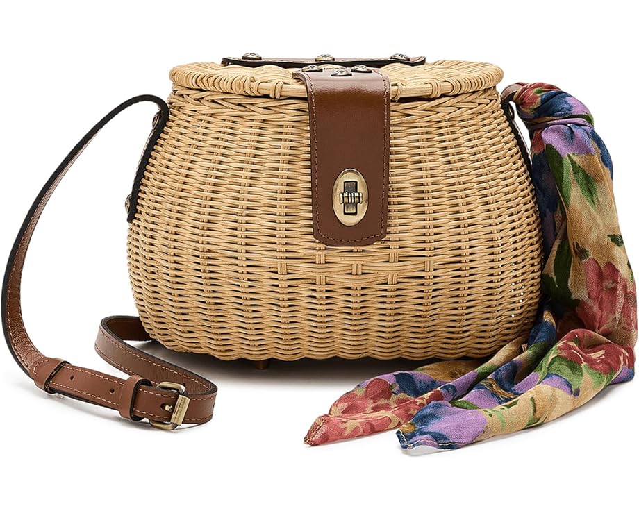 Корзина Patricia Nash Duronia Basket с шарфом Французские гортензии