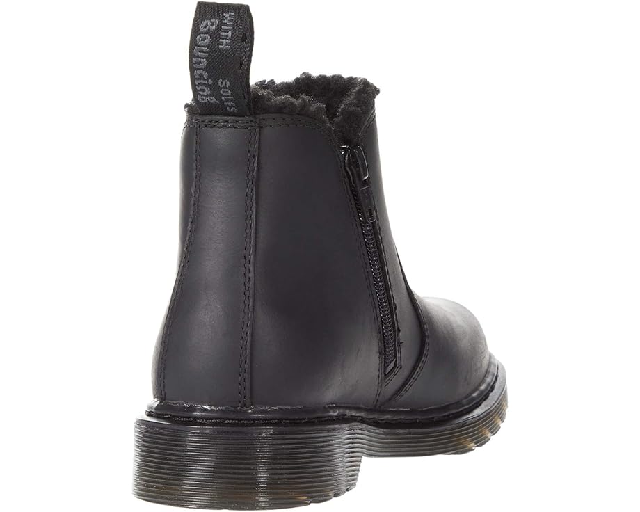 Ботинки Dr. Martens 2976 Leonore Mono для детей с подкладкой из шерпы