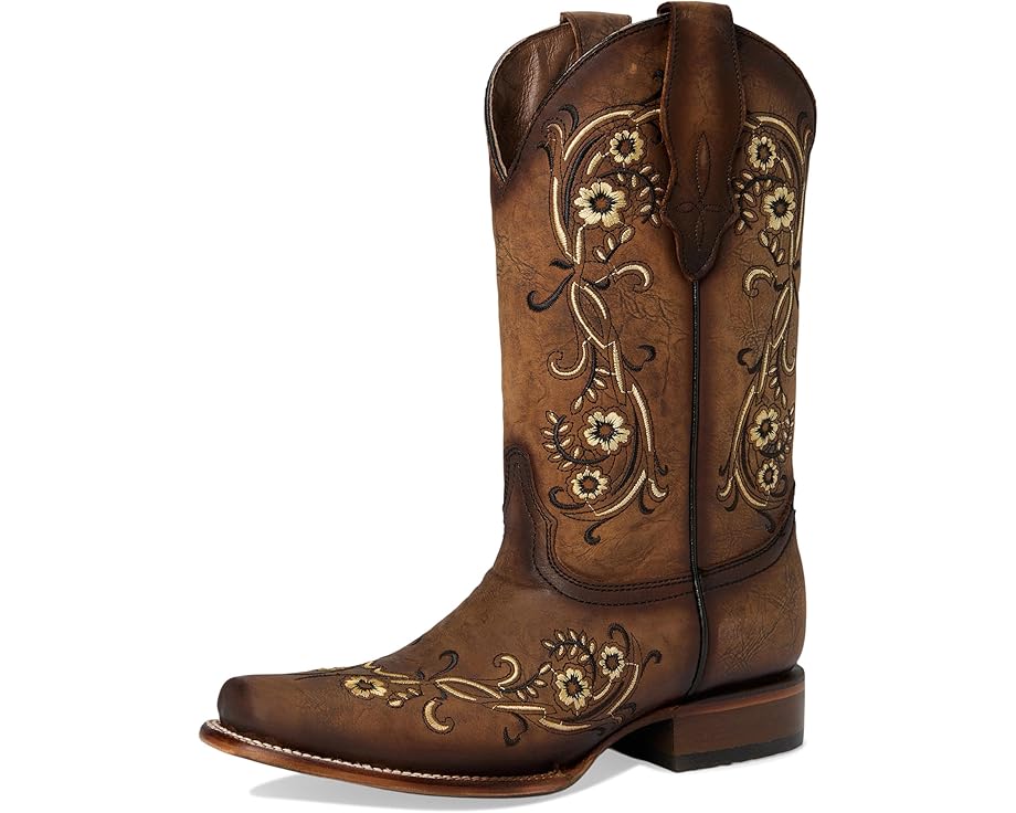 Сапоги Corral Boots L2063 с вышивкой цветов песка и кожаной подкладкой