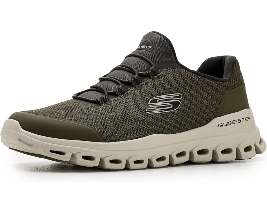 Эластичные кроссовки SKECHERS Glide-Step Noltek с геометрической подошвой