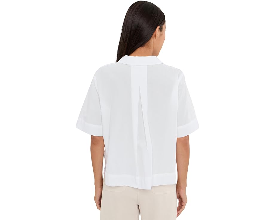 Блуза с классическим воротником из органического хлопкового поплина от Eileen Fisher