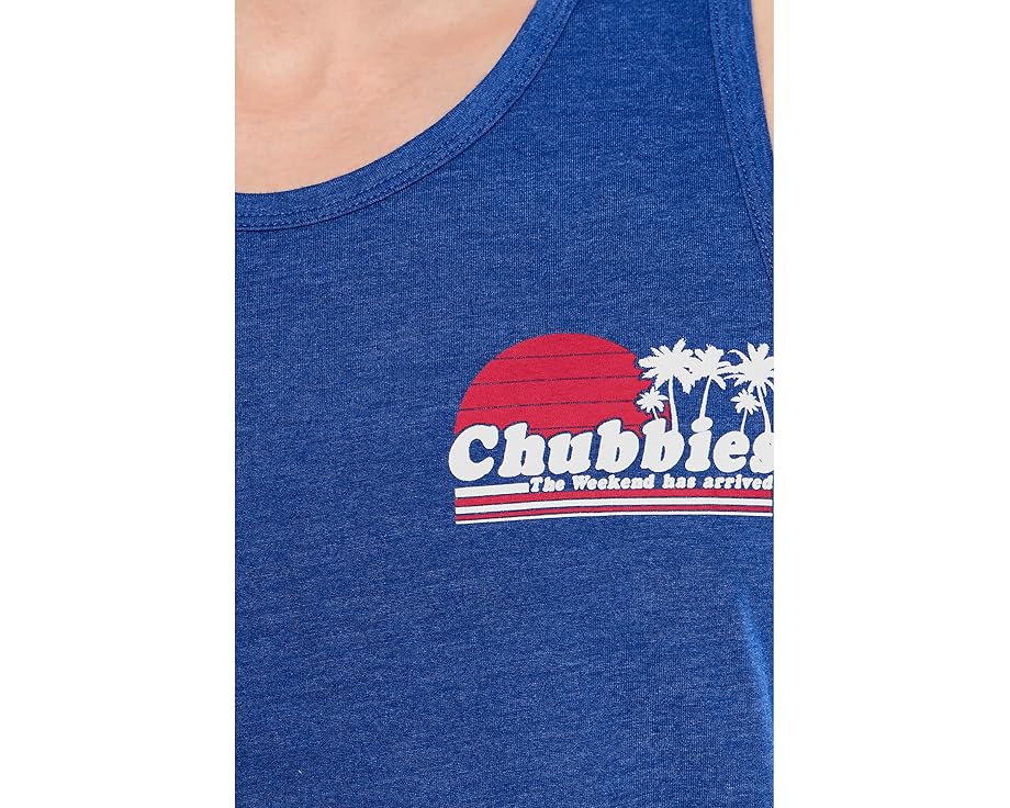 Chubbies майка The Ol' College Try с принтом Синий