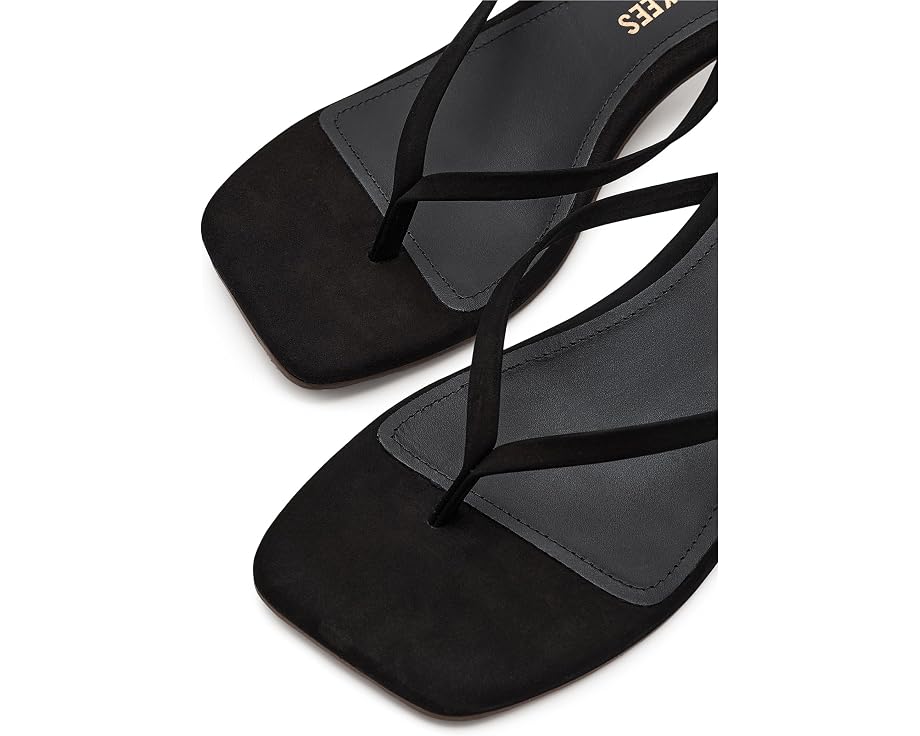 Сандалии TKEES Square Toe Julia Suede на низком каблуке
