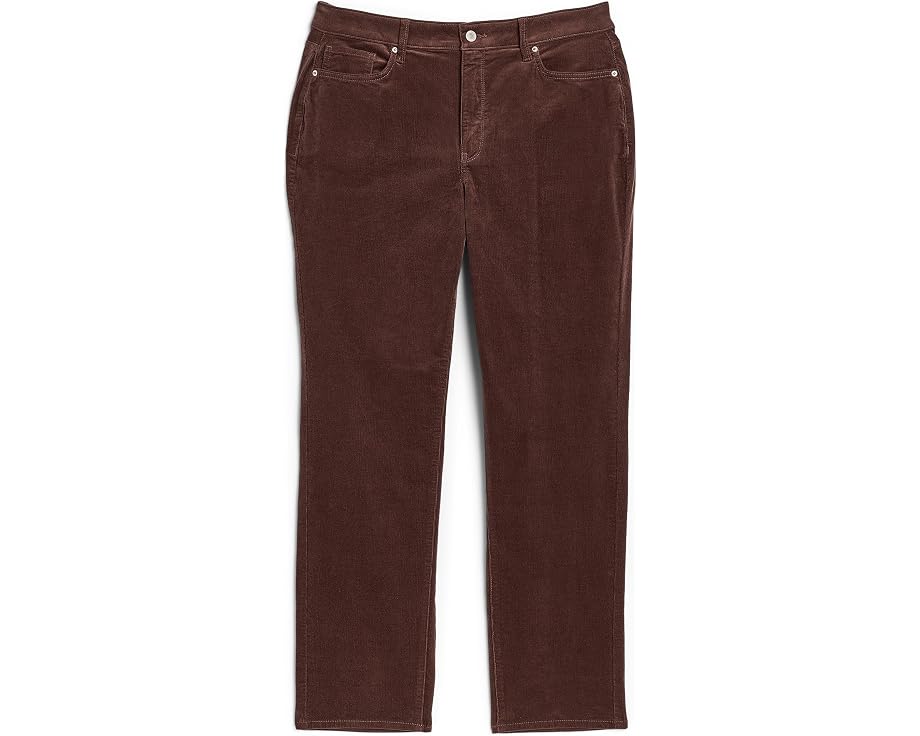 NYDJ Plus Size Marilyn Straight Corduroy Pants прямые брюки из рубчатого вельвета больших размеров