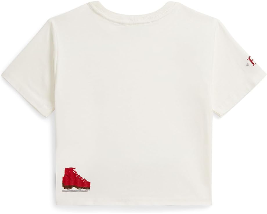 Футболка боксерского кроя с логотипом из хлопкового джерси Polo Ralph Lauren Kids