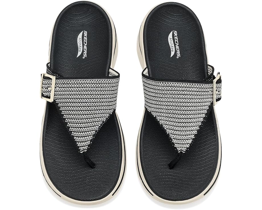 Сандалии SKECHERS GO Walk Arch Fit 2.0 Resort Day с блестками и клиньем