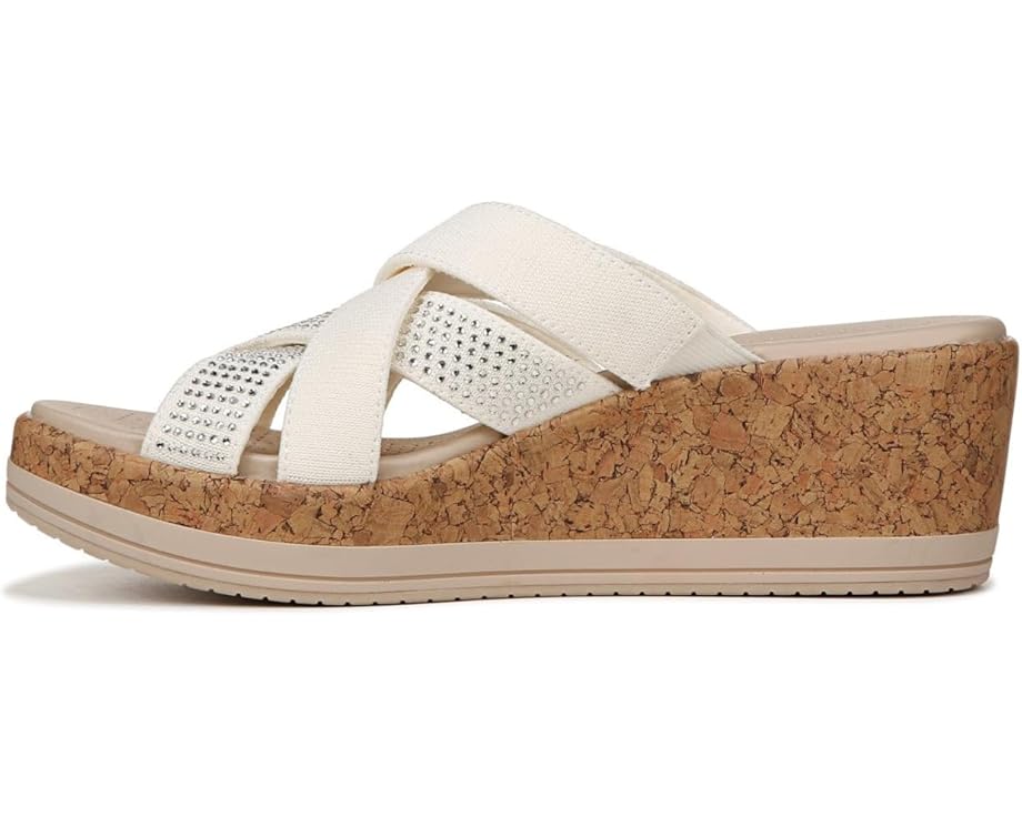 Bzees Сандалии Reign Wedge с пробковым клином и поддержкой свода стопы