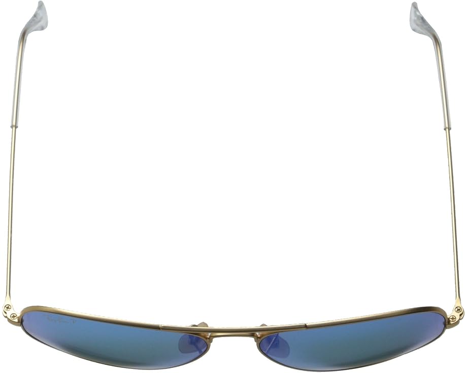Ray-Ban RB3025 Aviator с зеркальными линзами Gold/Blue