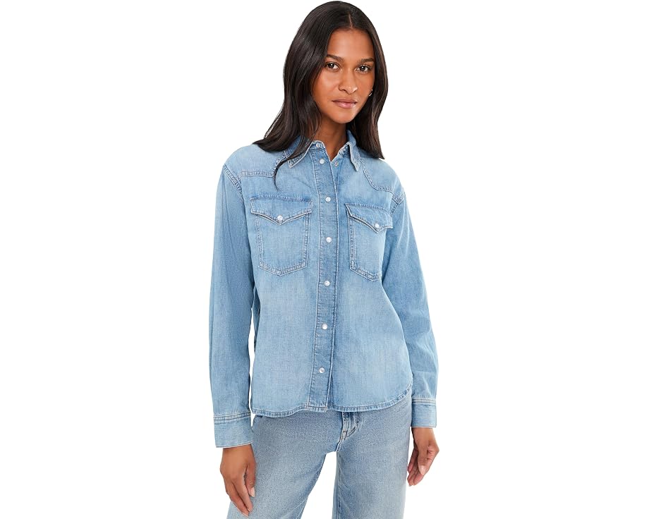 Madewell рубашка Denim Oversized Western женская