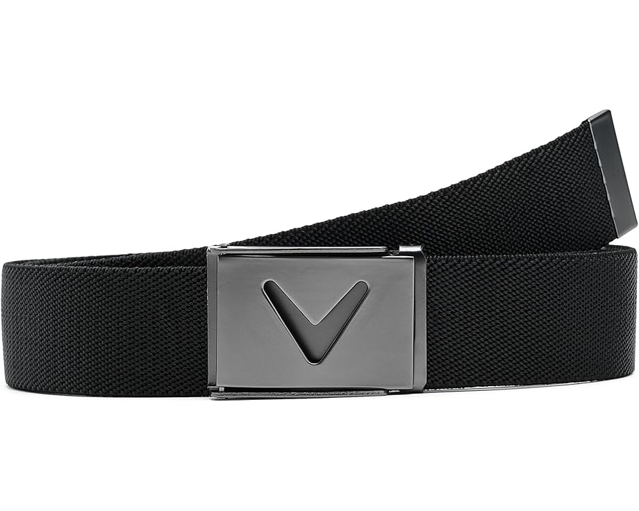 Ремень Callaway V-logo Web Belt с регулируемой пряжкой и логотипом