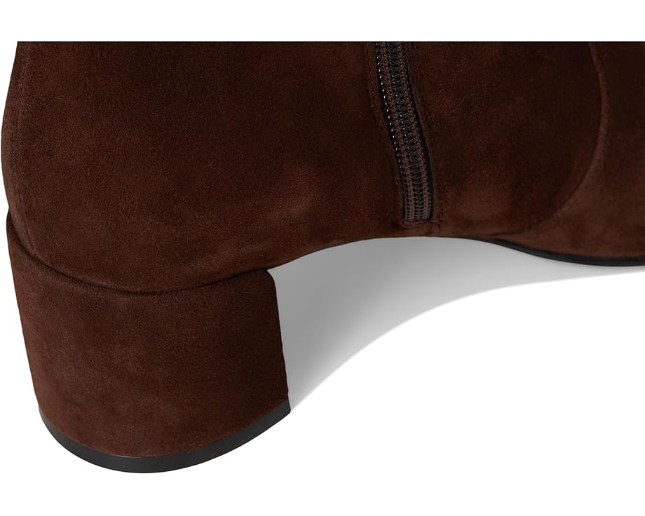 Ботильоны Stuart Weitzman Maeve Zip с квадратным носком на устойчивом каблуке