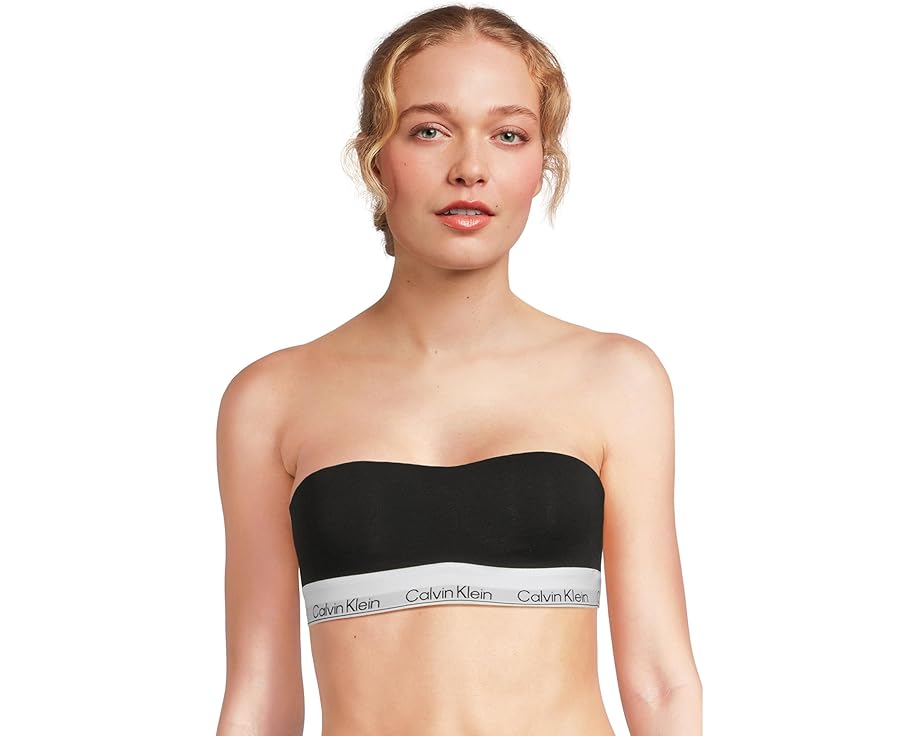 Бюстгальтер-бандо Calvin Klein Underwear Icon из хлопка и модала с легким уплотнением