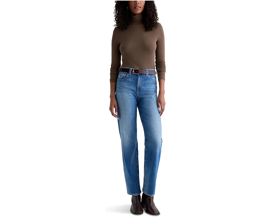 Джинсы AG Jeans Brinley Mid Rise Straight прямые с классической посадкой