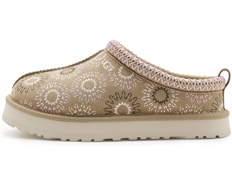 Детские тапочки UGG Kids Tazz Sun Stitch с вышивкой