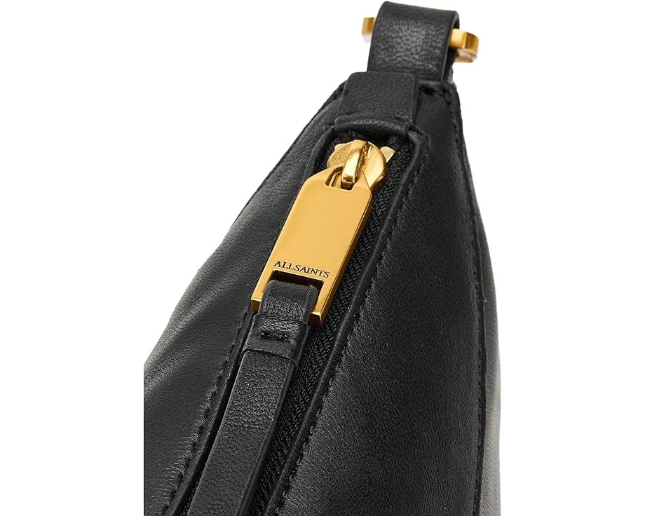 Микро-сумка AllSaints Luna из мягкой кожи с эффектом мягкого силуэта