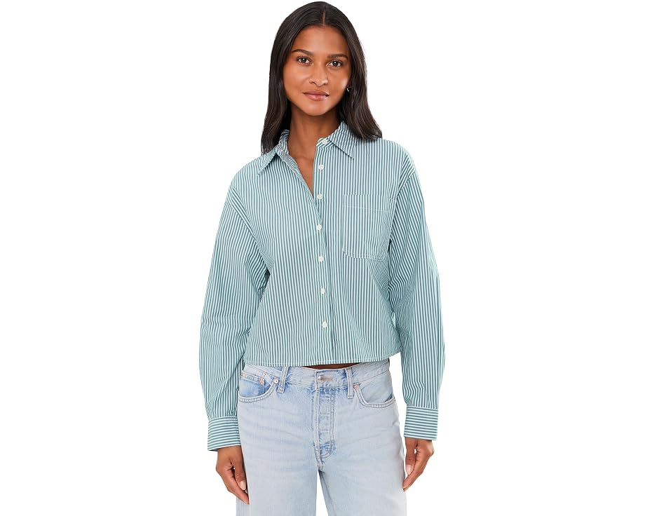 Укороченная рубашка Easy от Madewell в расслабленном стиле