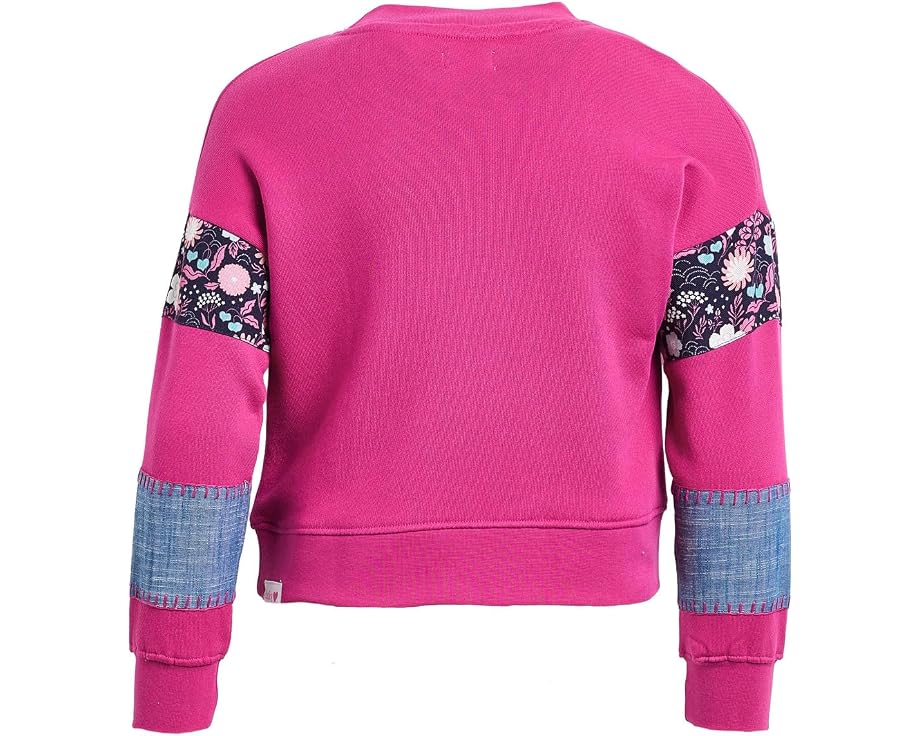 Детский пуловер Hatley Very Berry с миксовым узором и пайетками