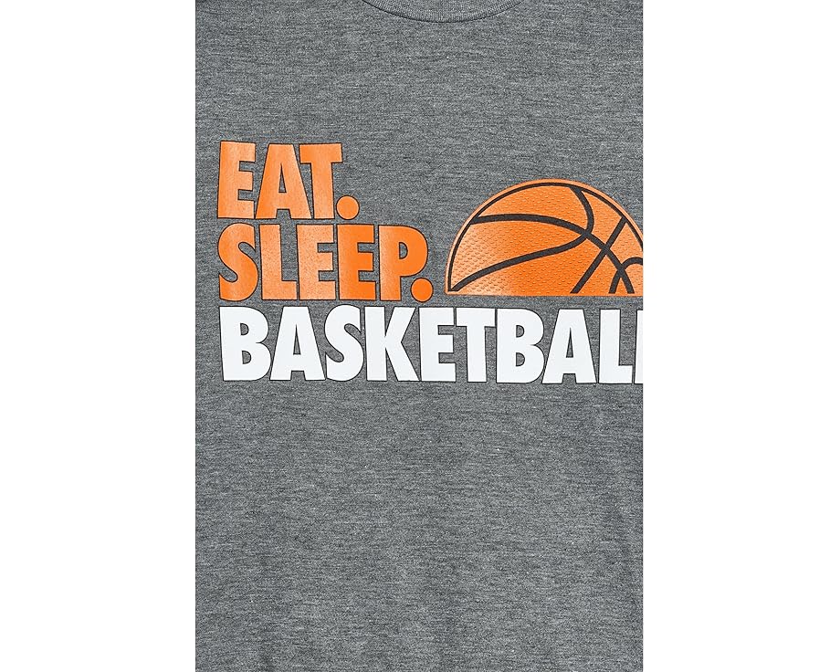 Футболка ChalkTalk SPORTS Kids Basketball CTS ProBlend™ с принтом Eat Sleep Basketball для малышей