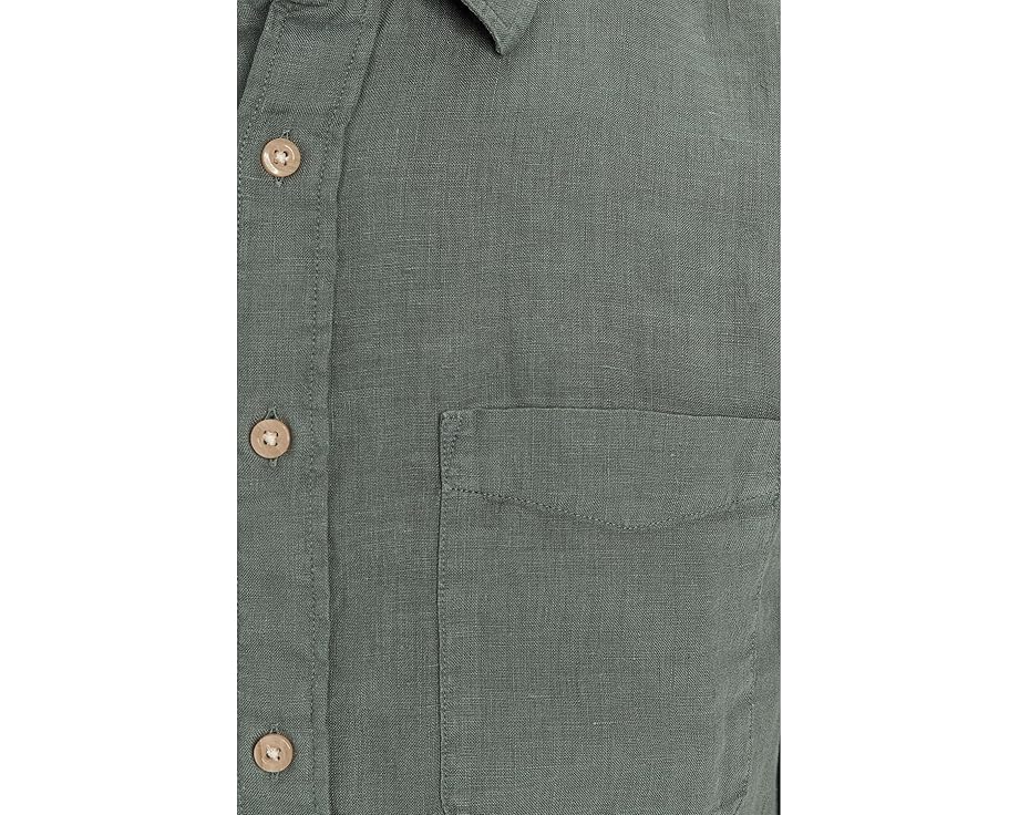 Рубашка Faherty Laguna Linen Shirt из европейского льна с длинными рукавами