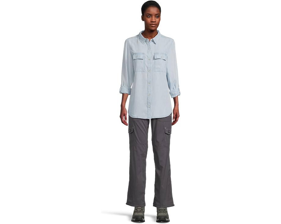 Рубашка L.L.Bean Soft Washed Tencel Utility из тенселя с карманами