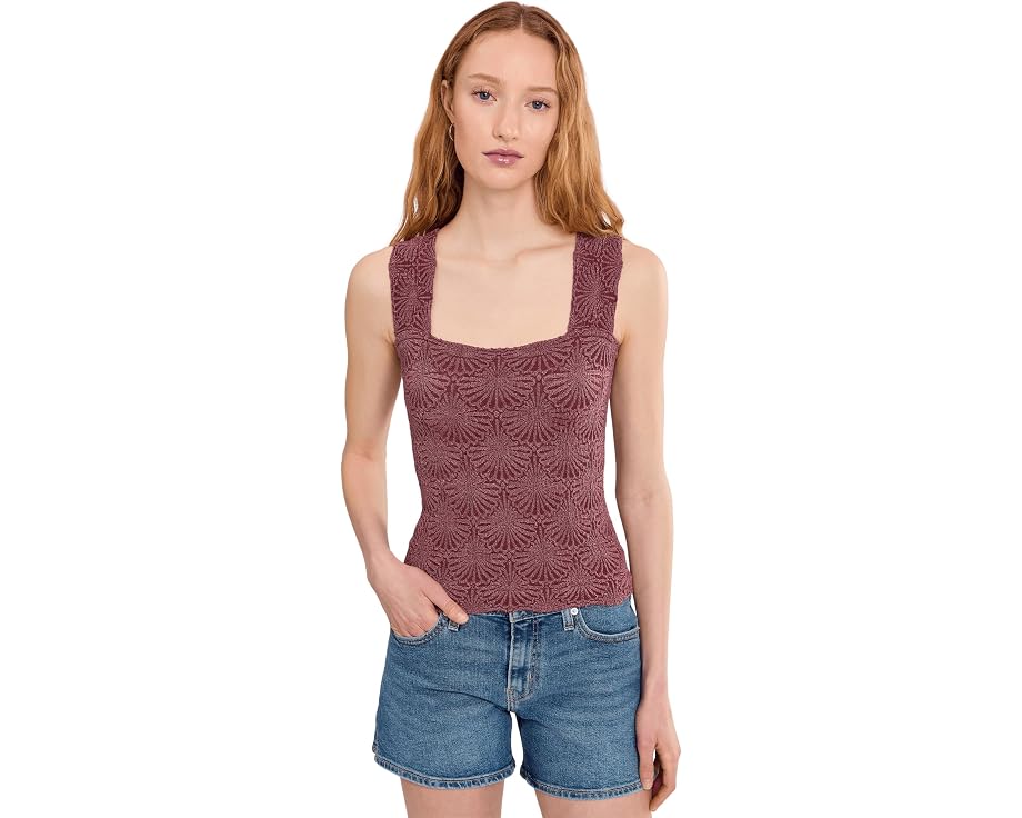 Топ Free People Love Letter Cami с цветочным жаккардом и рюшами