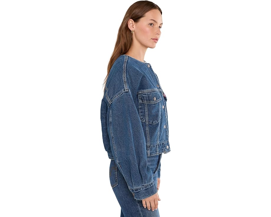 Levi's® Джинсовая куртка Collarless Crop Sherpa Trucker