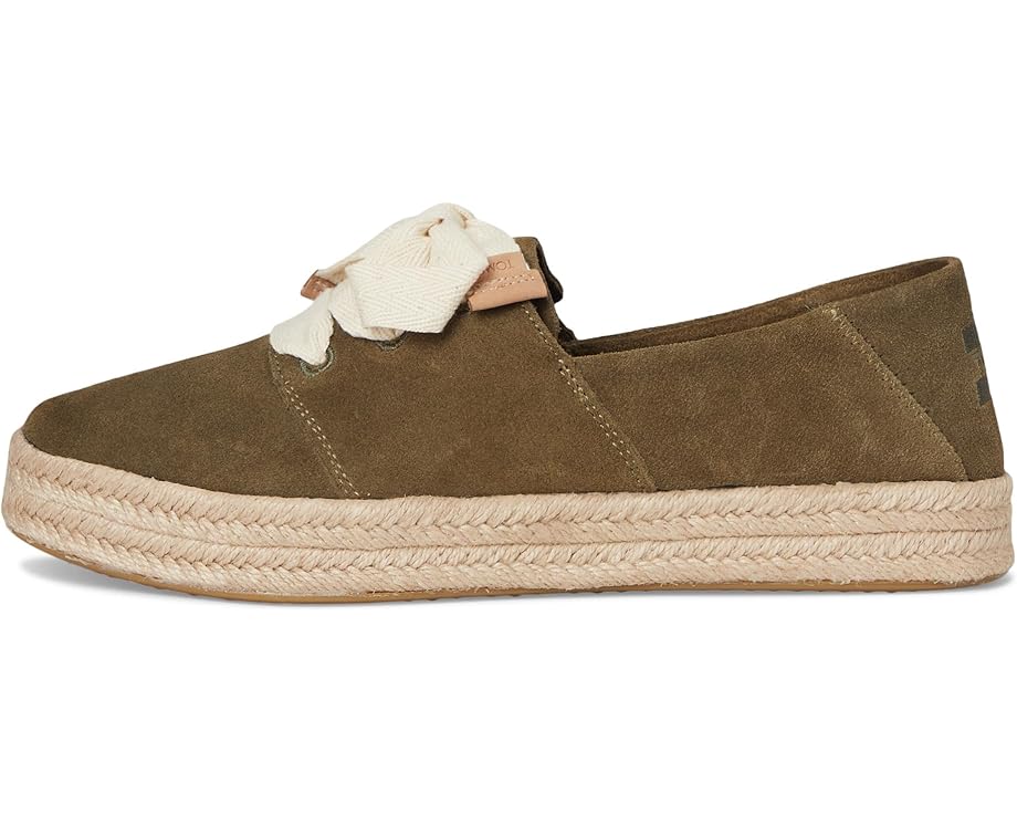 TOMS Carolina Lace Up лоферы из замши со стелькой CloudBound и шнуровкой