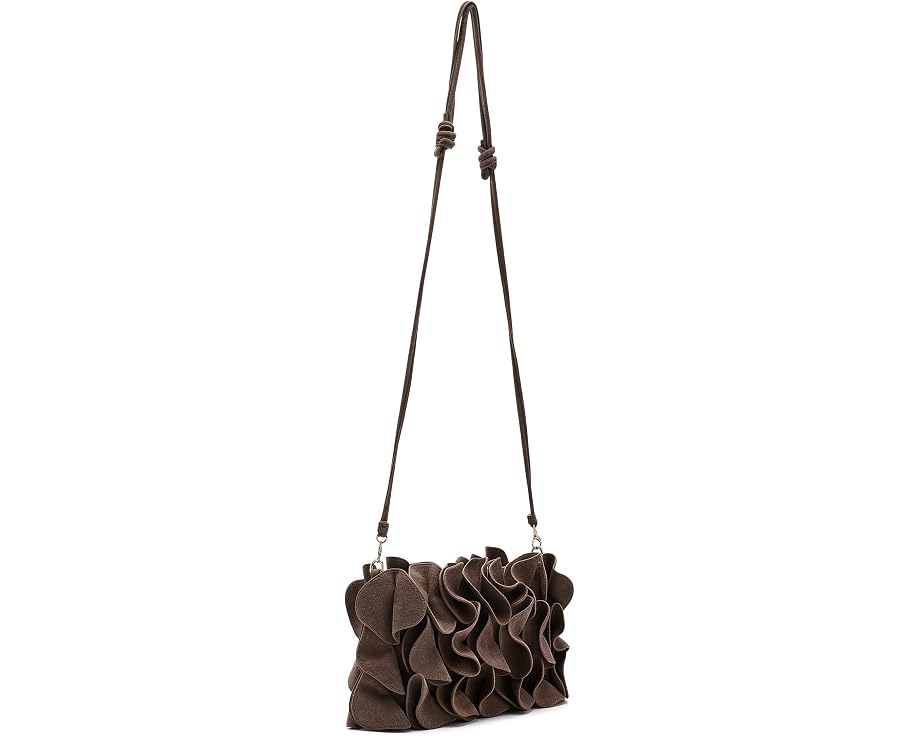 Замшевая сумка-клатч в виде цветка Suede Flower Clutch Bag FARM Rio